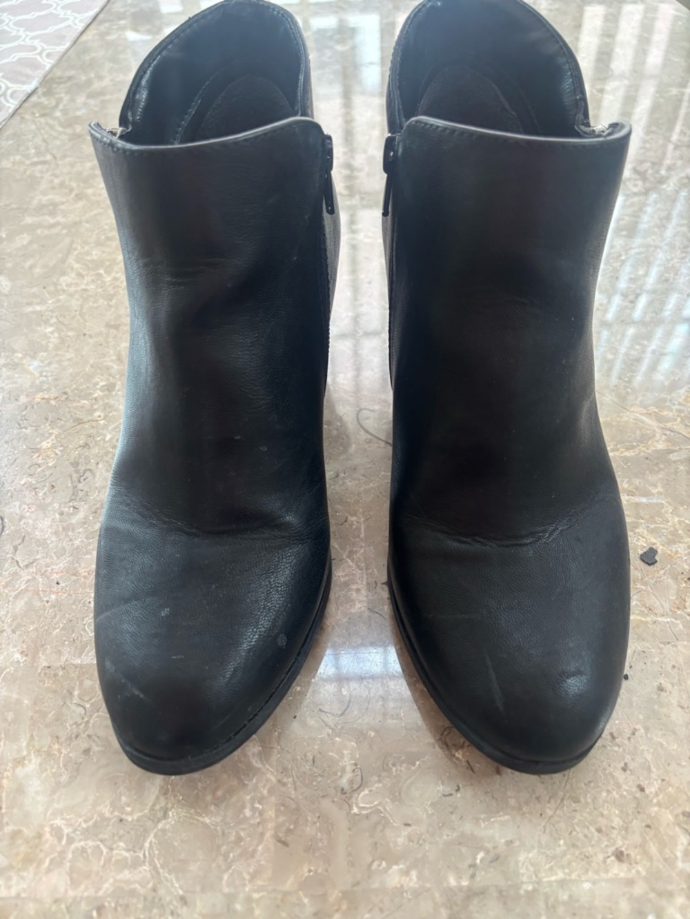 Black booties size 8